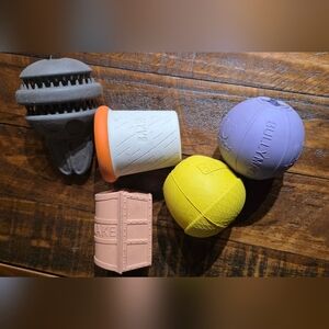 Set Of 5 BullyMake And Barkbox Dog Toys